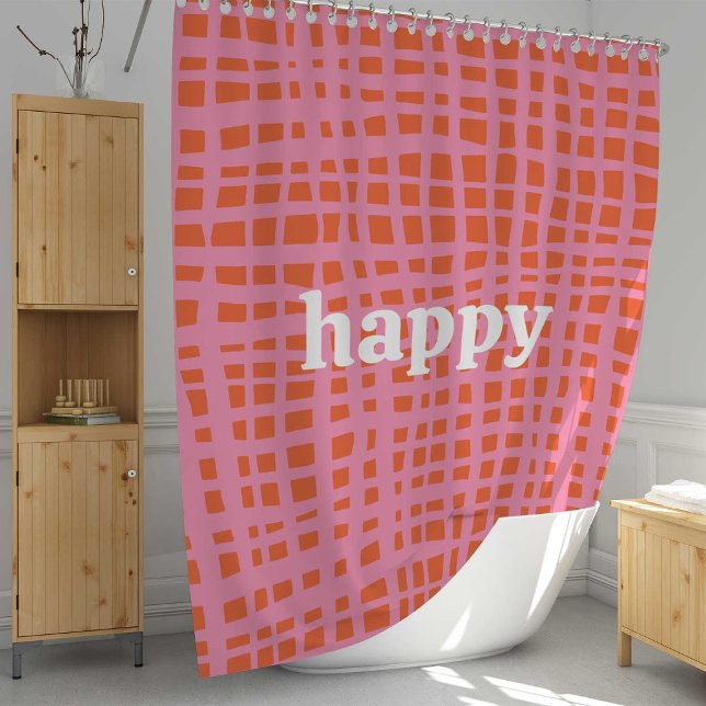 Retro Grid Abstract Pattern Happy (Creator Uploaded)