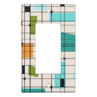 Retro Grid & Starbursts Light Switch Cover
