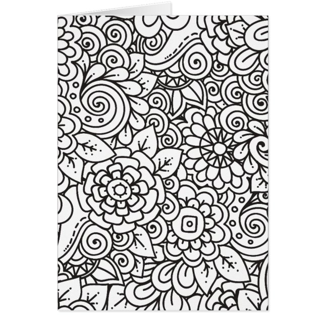 Rétro griffonnage floral (Devant)