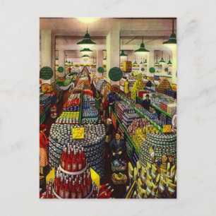 Retro Grocery Store Coupon Clipper's Gifts Gift Postcard
