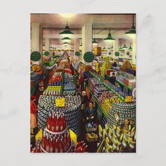Retro Grocery Store Coupon Clipper's Gifts Gift Postcard (Front)
