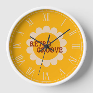 Retro Groove Clock