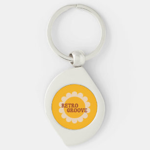 Retro Groove Keychain