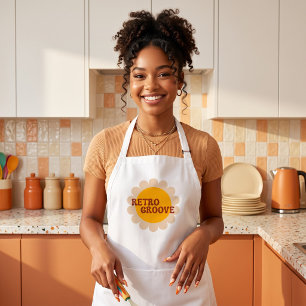Retro Groove Long Apron