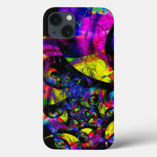 Retro Groove Psychedelic Fractal Art  iPhone 13 Case