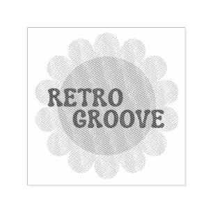 Retro Groove Self-inking Stamp