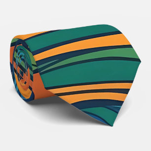 Retro Grooves Neck Tie 