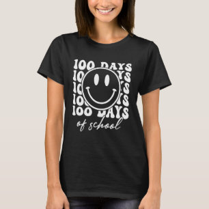 Retro Groovy 100 days of school 100 Day Smarter te T-Shirt