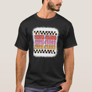 Retro Groovy 6th Grade Teacher Student Back To Sch T-Shirt