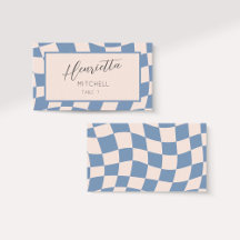 RETRO GROOVY 70S BLUE MUTED TONES 