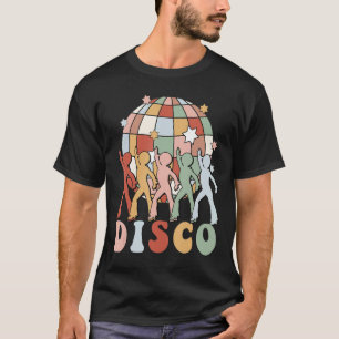 Retro Groovy 70s Disco Ball Vintage Dancing Queens T-Shirt