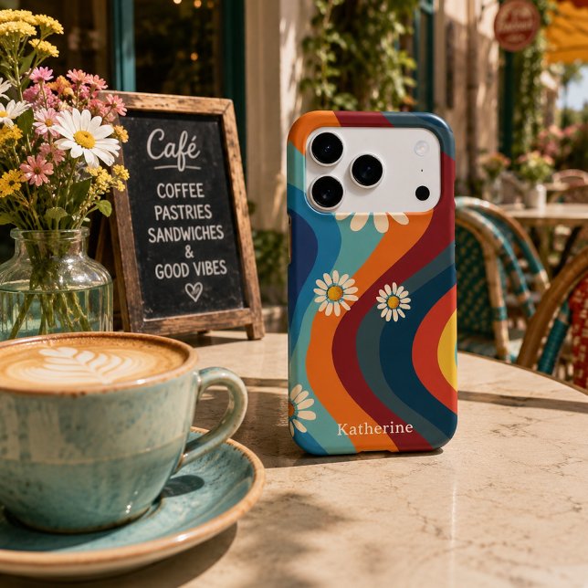Retro Groovy 70's Rainbow Daisy  (Creator Uploaded)