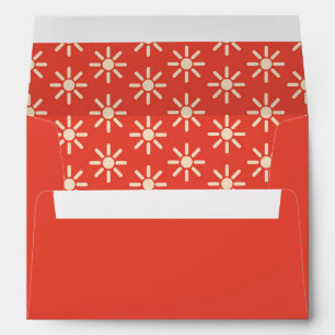 Retro Groovy 70s Wedding Envelope
