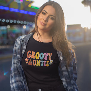 Retro Groovy Auntie 70's T-Shirt