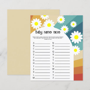 Retro Groovy - Baby name race game