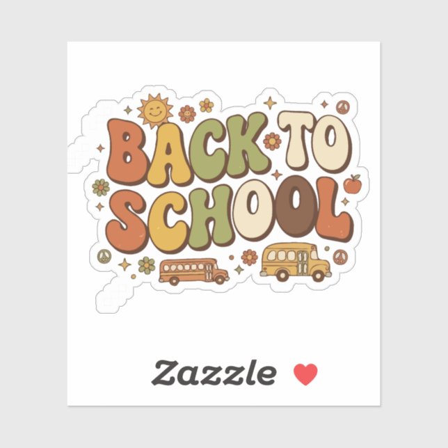  Retro Groovy Back to School Design (Sheet)