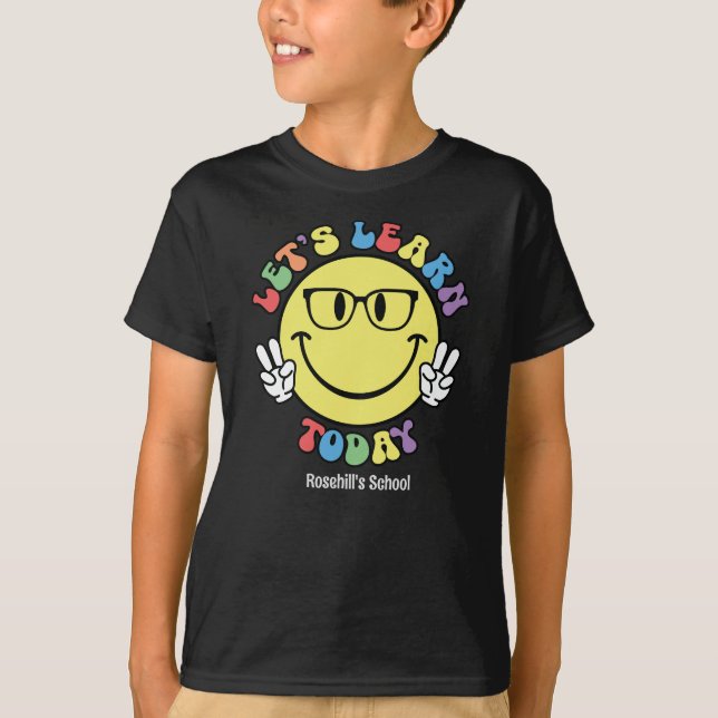Retro groovy Back to school T-Shirt (Front)