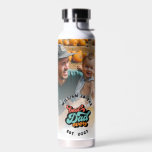 Retro Groovy Best Dad Ever Photo Name Year Water Bottle<br><div class="desc">Get this cool and colourful groovy retro style Water Bottle with the saying “Best Dad Ever” and personalized texts. Perfect as a gift to your dad,  daddy,  or papa this father’s day. (Photo courtesy of Derek Owens on Unsplash. Kindly replace it with your own.)</div>