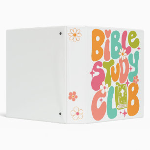 Retro Groovy Bible Study Club  Binder