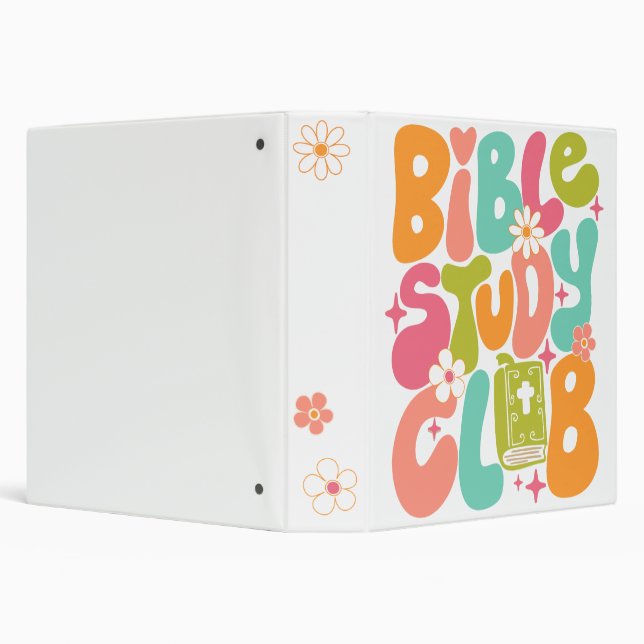 Retro Groovy Bible Study Club  Binder (Background)