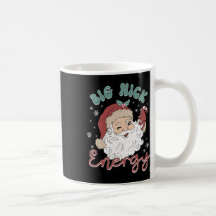 Retro Groovy Big Nick Santa Energy Fun Christmas X Coffee Mug