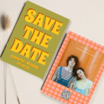 Retro Groovy Bold & Bright Boho Wedding Qr Code  Save The Date<br><div class="desc">Retro Groovy Bold & Bright Boho Wedding Qr Code</div>