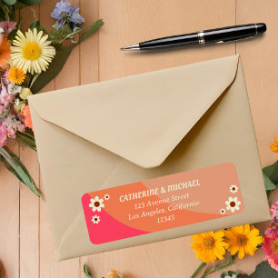 Retro Groovy Bold Typography Colourful 70's Weddin