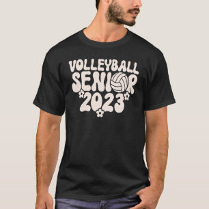 Retro Groovy Class of 2023 Graduation Volleyball S T-Shirt