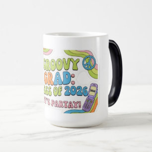 Retro Groovy Class of 2026 Graduation Mug