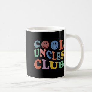 Retro Groovy Cool Uncles Club Smile Face Funny New Coffee Mug