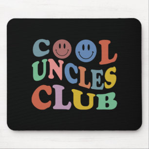 Retro Groovy Cool Uncles Club Smile Face Funny New Mouse Pad
