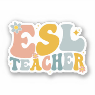 Retro Groovy ESL Teacher Appreciation Gift