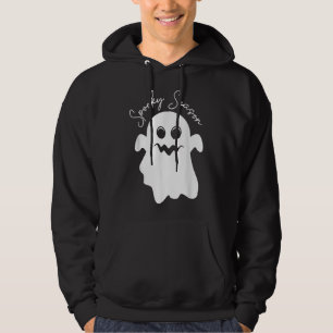 Retro Groovy Ghost Spooky Season Halloween Costume Hoodie
