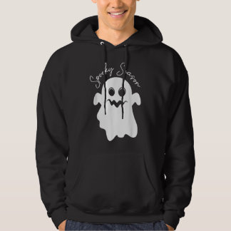 Retro Groovy Ghost Spooky Season Halloween Costume Hoodie
