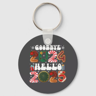 Retro Groovy Good Keychain