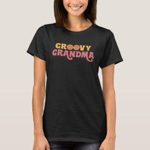 Retro Groovy Grandma 1970s Flower Power Vintage Mo T-Shirt