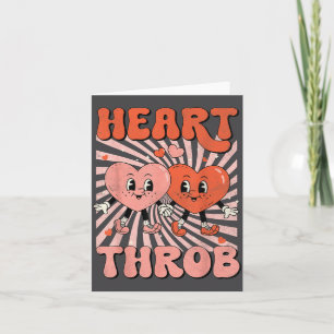Retro Groovy Heart Throb Valentines Day Toddlers B Card