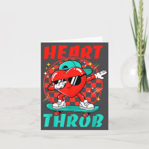 Retro Groovy Heart Throb Valentines Day Toddlers B Card