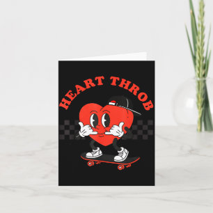 Retro Groovy Heart Throb Valentines Day Toddlers B Card