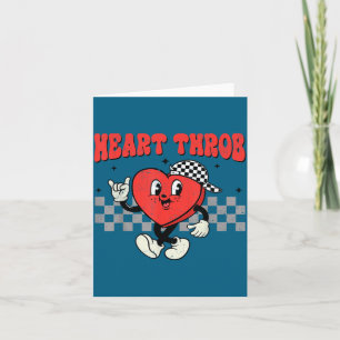 Retro Groovy Heart Throb Valentines Day Toddlers B Card