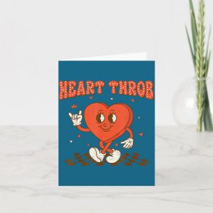 Retro Groovy Heart Throb Valentines Day Toddlers B Card