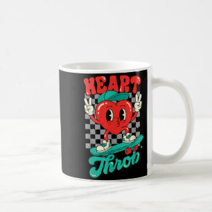 Retro Groovy Heart Throb Valentines Day Toddlers B Coffee Mug