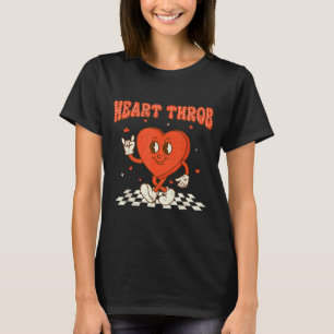 Retro Groovy Heart Throb Valentines Day Toddlers B T-Shirt