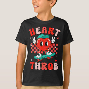 Retro Groovy Heart Throb Valentines Day Toddlers B T-Shirt