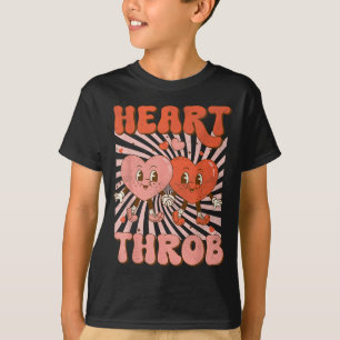 Retro Groovy Heart Throb Valentines Day Toddlers B T-Shirt