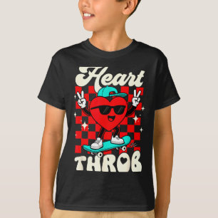 Retro Groovy Heart Throb Valentines Day Toddlers B T-Shirt
