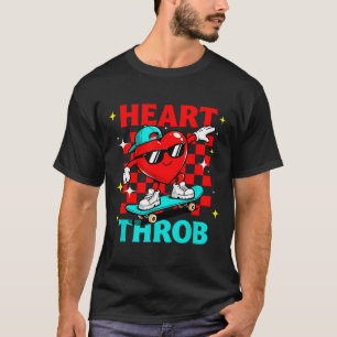 Retro Groovy Heart Throb Valentines Day Toddlers B T-Shirt
