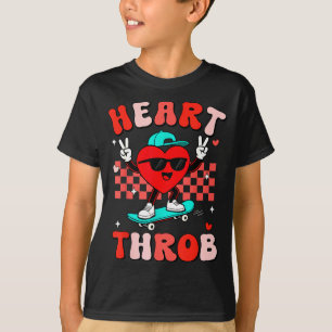 Retro Groovy Heart Throb Valentines Day Toddlers B T-Shirt