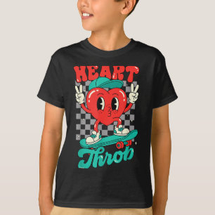 Retro Groovy Heart Throb Valentines Day Toddlers B T-Shirt