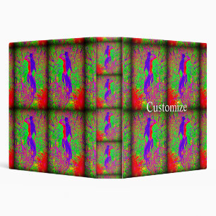retro groovy hippie purple mermaid binder